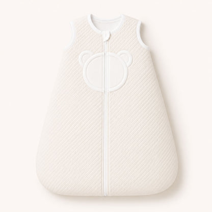 Saco de dormir para bebê com estampa de urso, ideal para recém-nascidos e conforto noturno