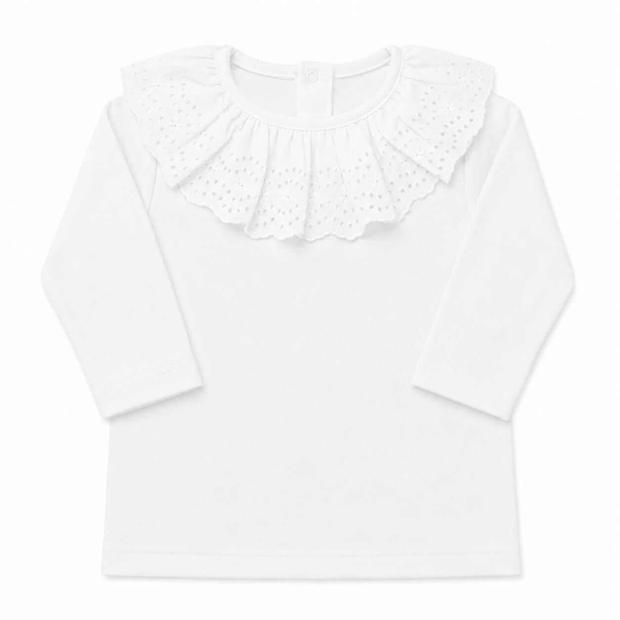 Maglia con Colletto Party Bianco Inverno
