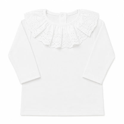 Maglia con Colletto Party Bianco Inverno