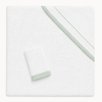 100% Cotton Baby Hooded Towel – Sweet Soft Green and Absorbent