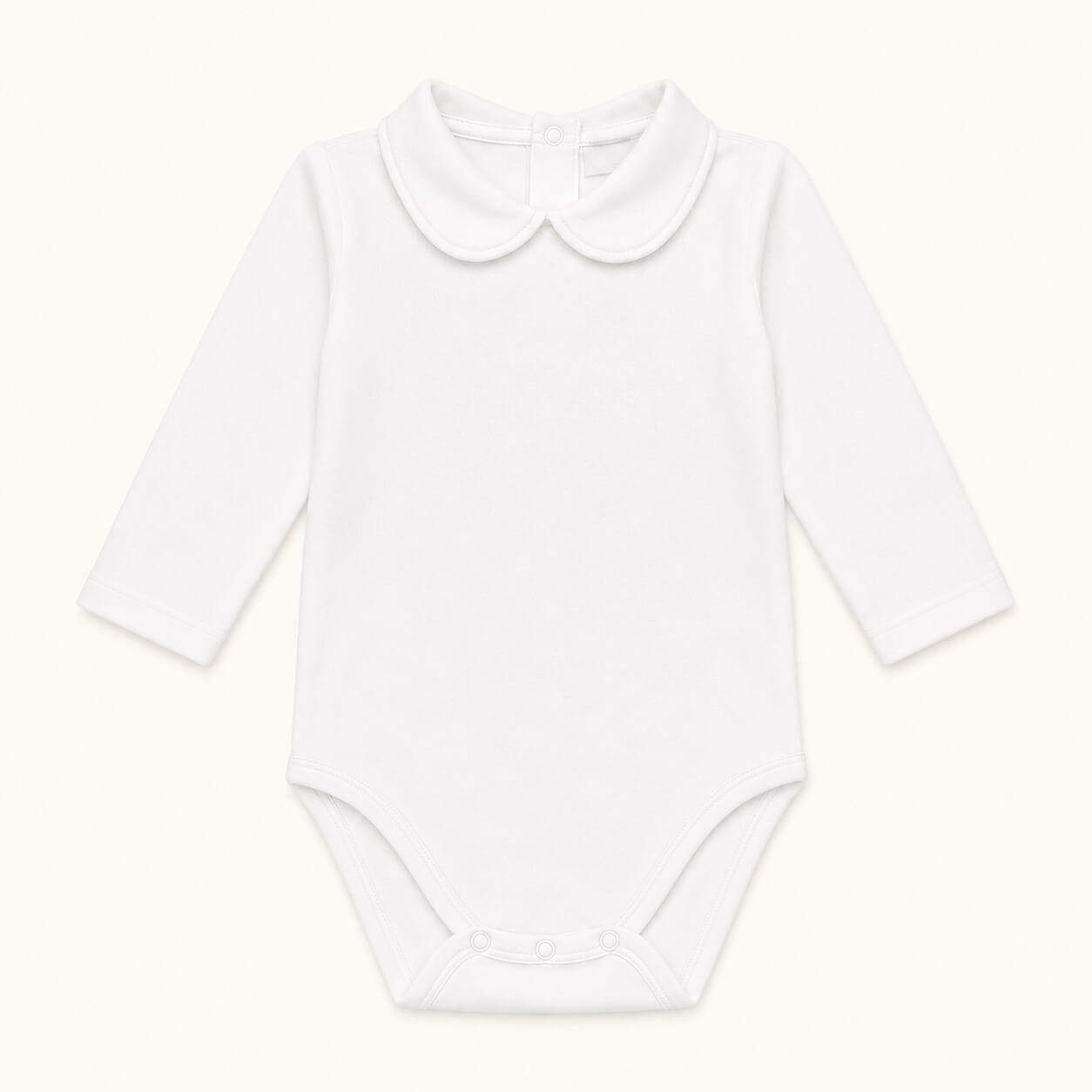 Body de Gola Redonda Bonny Verão Branco