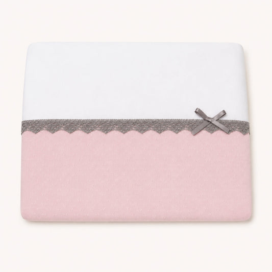 Couverture Romantique 1 Beige/Blanc