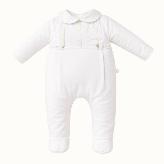 Babygrow recém-nascido algodão macio - Mimos 3 Bege