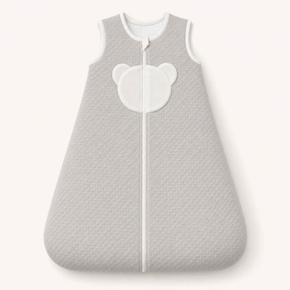 Saco de dormir para bebé com estampa de urso, ideal para recém-nascidos e conforto suave