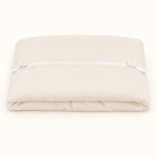 Manta Romantic 1 Bege/Branco