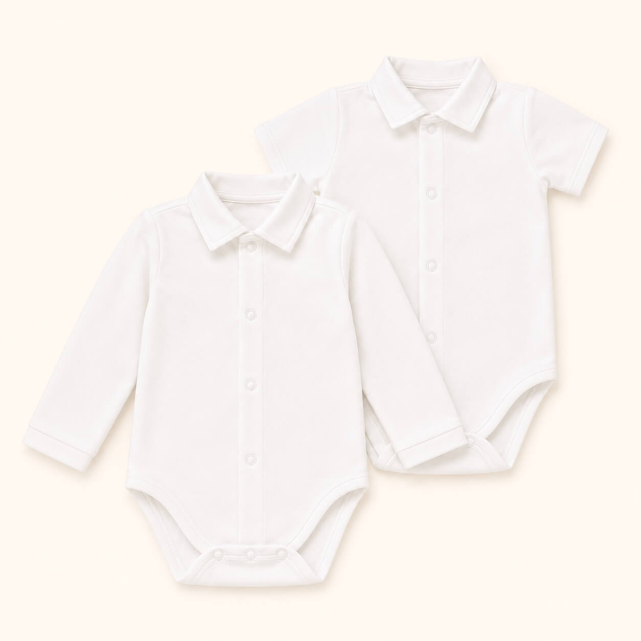 Kurzarmbody Basic Weiß Jungen Sommer