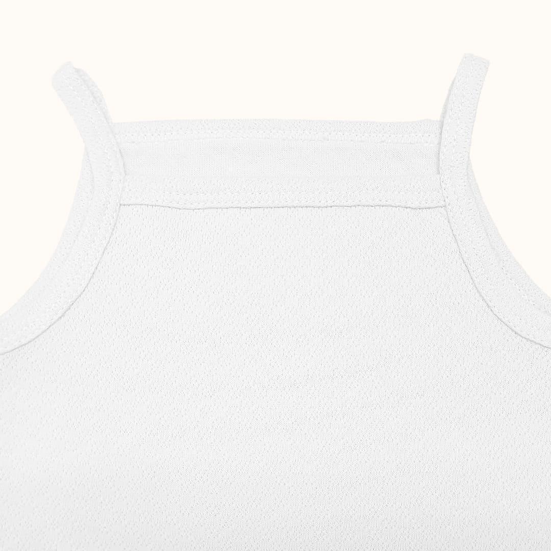 Roupa Soft Moves: Camisola de Alças e Leggins 3/4 Branco - Pim-Pam-Pum Baby