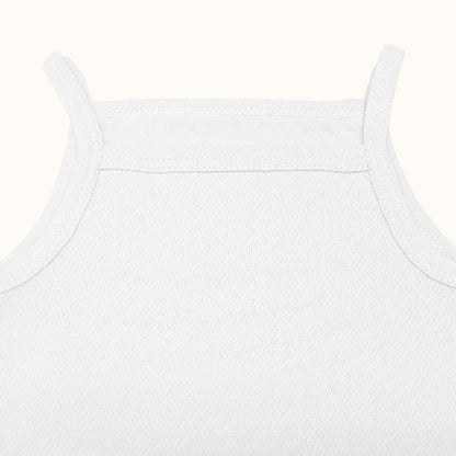 Roupa Soft Moves: Camisola de Alças e Leggins 3/4 Branco - Pim-Pam-Pum Baby