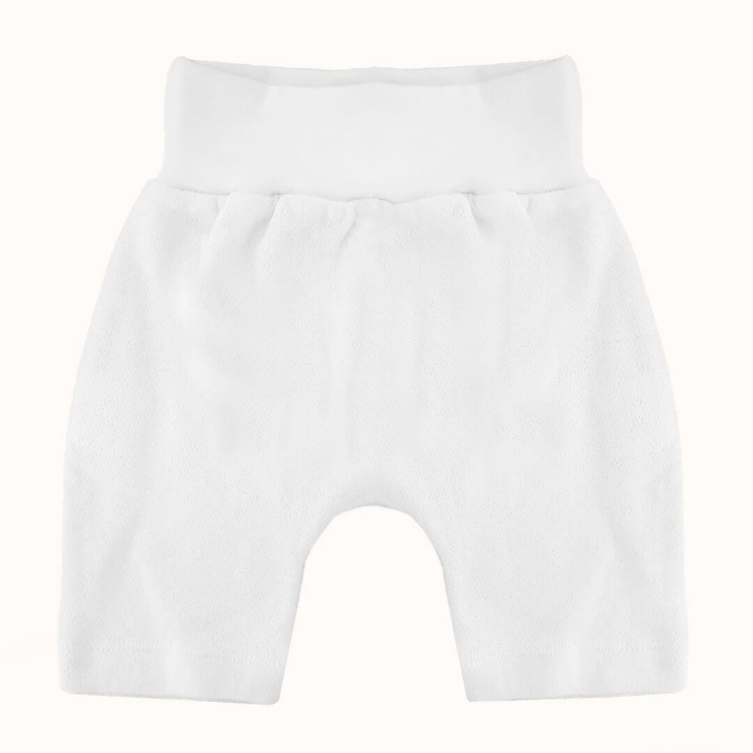 Roupa Soft Moves: T-Shirt Manga Curta e Calção Branco - Pim-Pam-Pum Baby