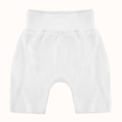 Roupa Soft Moves: T-Shirt Manga Curta e Calção Branco - Pim-Pam-Pum Baby