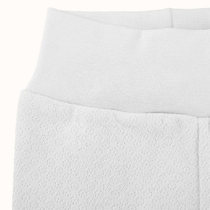 Roupa Soft Moves: T-Shirt Manga Curta e Leggins 3/4 Branco - Pim-Pam-Pum Baby