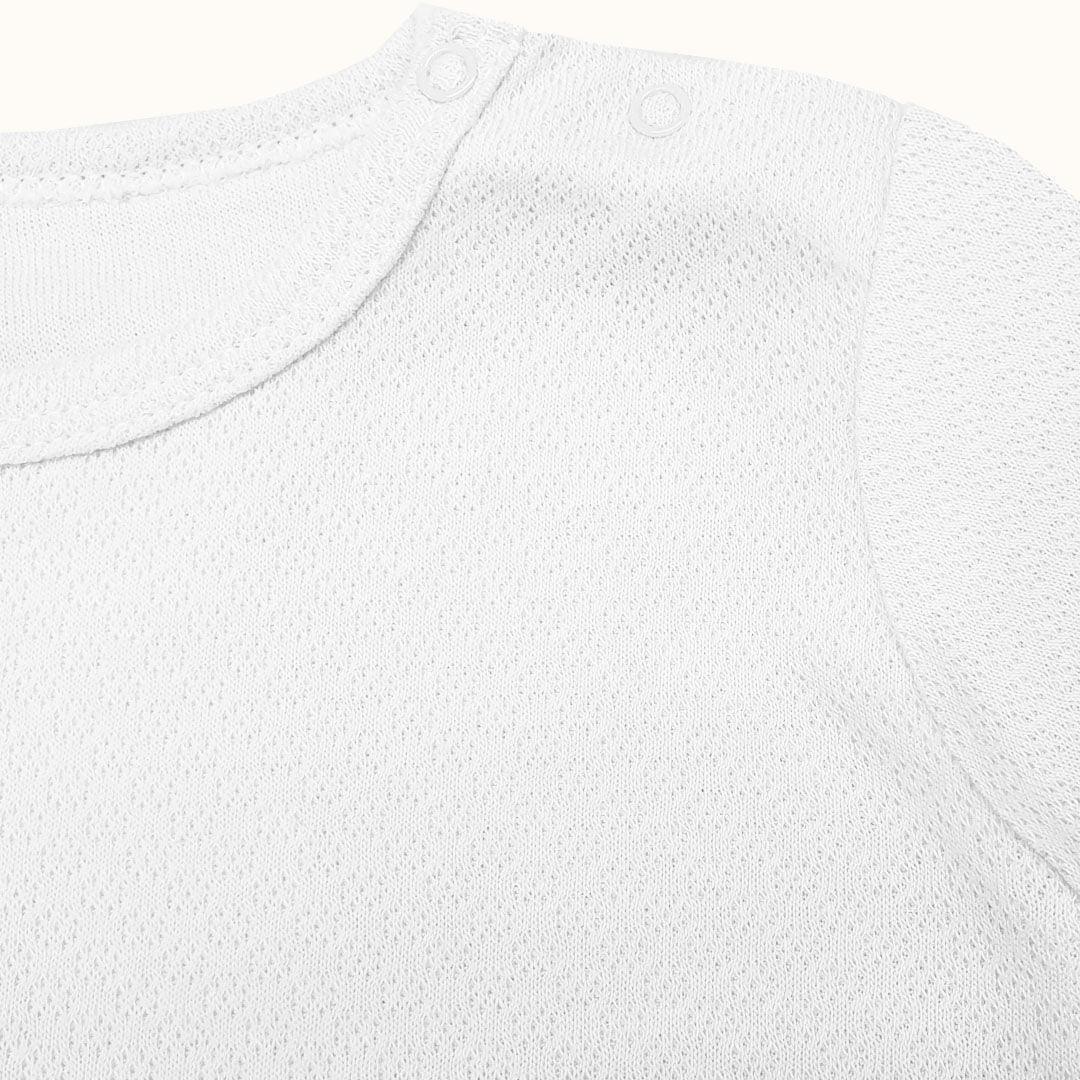 Roupa Soft Moves: T-Shirt Manga Curta e Leggins 3/4 Branco - Pim-Pam-Pum Baby