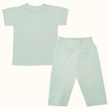 roupa-soft-moves-t-shirt-manga-curta-e-leggins-34-verde-pim-pam-pum-baby-59885 - Pim-Pam-Pum Baby