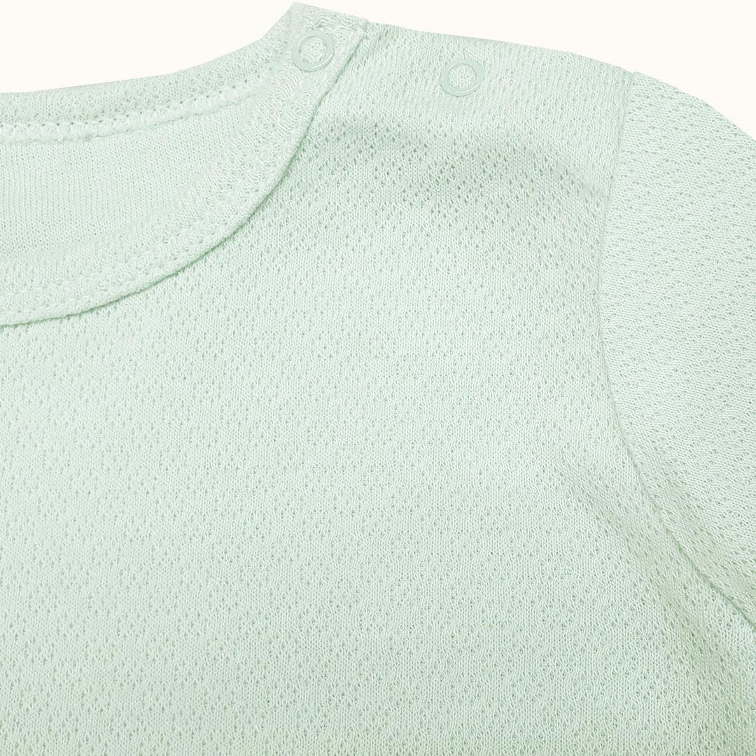 Roupa Soft Moves: T-Shirt Manga Curta e Leggins 3/4 Verde - Pim-Pam-Pum Baby