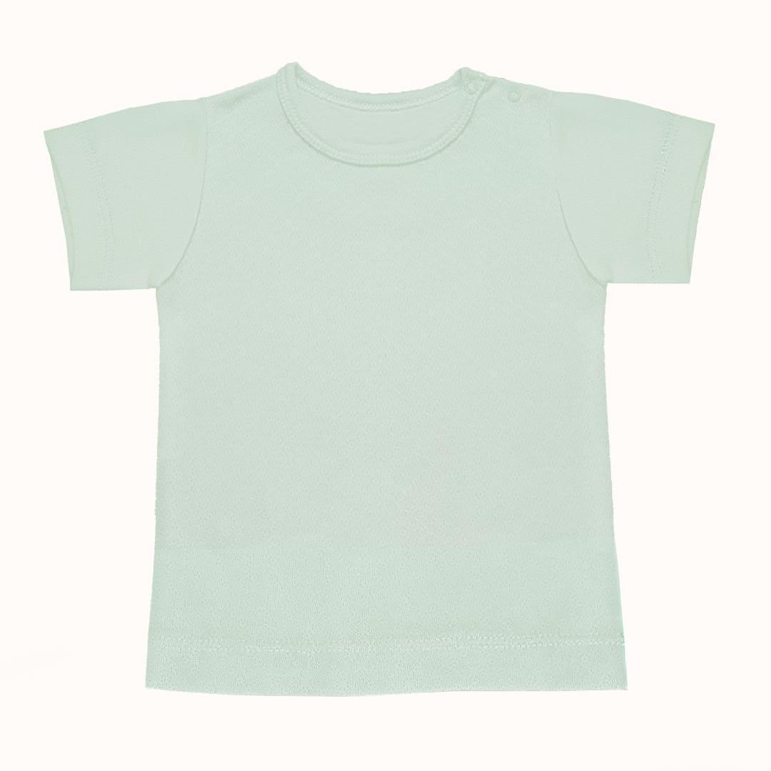 Roupa Soft Moves: T-Shirt Manga Curta e Leggins 3/4 Verde - Pim-Pam-Pum Baby