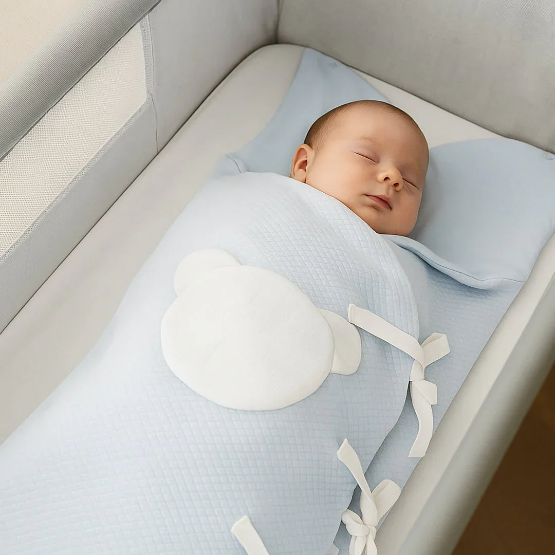 Saco Nascença Teddy Azul - Pim-Pam-Pum Baby