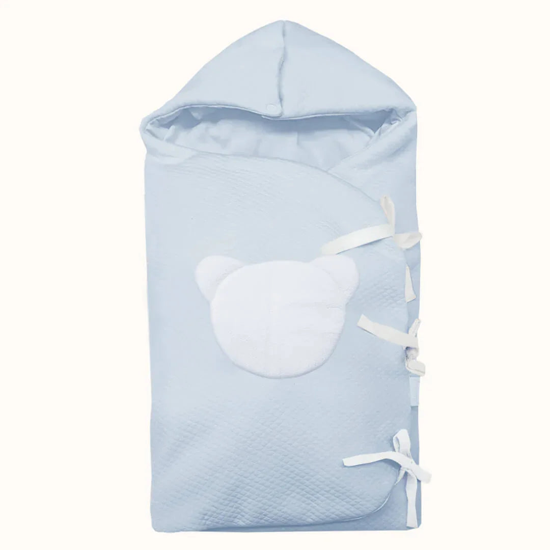 Saco Nascença Teddy Azul - Pim-Pam-Pum Baby