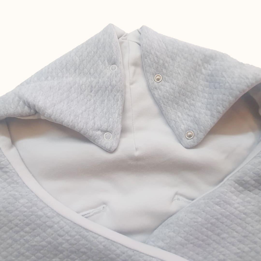 Saco Nascença Teddy Cinza - Pim-Pam-Pum Baby