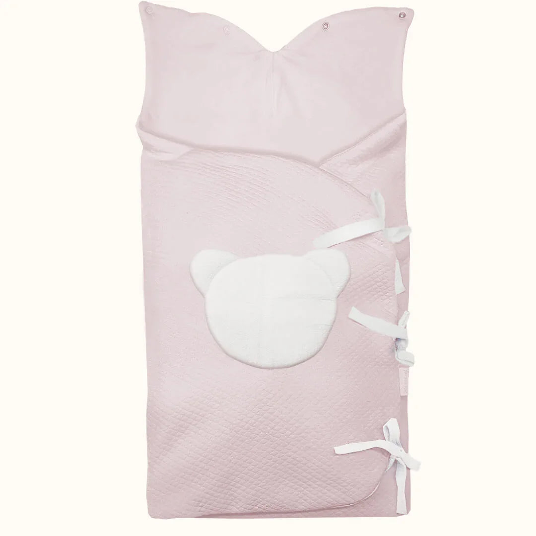 Saco Nascença Teddy Rosa - Pim-Pam-Pum Baby