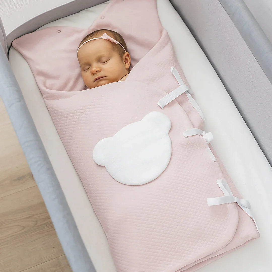 Saco Nascença Teddy Rosa - Pim-Pam-Pum Baby