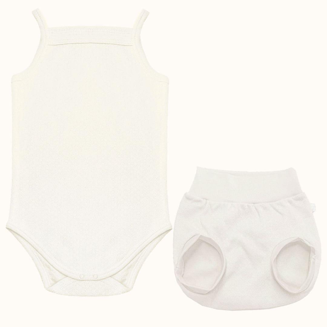 Soft Moves: Body Alças e Tapa Fraldas Bege - Pim-Pam-Pum Baby