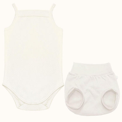 Soft Moves: Body Alças e Tapa Fraldas Bege - Pim-Pam-Pum Baby