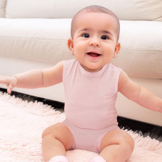 Soft Moves: Body Sem Mangas e Tapa Fraldas Rosa - Pim-Pam-Pum Baby