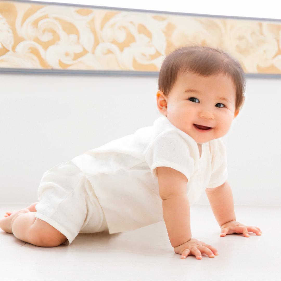 Soft Moves: T-Shirt Manga Curta e Calção Bege - Pim-Pam-Pum Baby