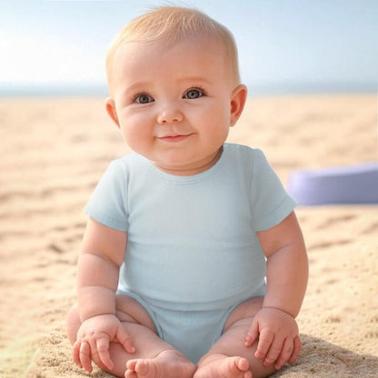 Soft Moves: T-Shirt Manga Curta e Calção Sweet Azul - Pim-Pam-Pum Baby