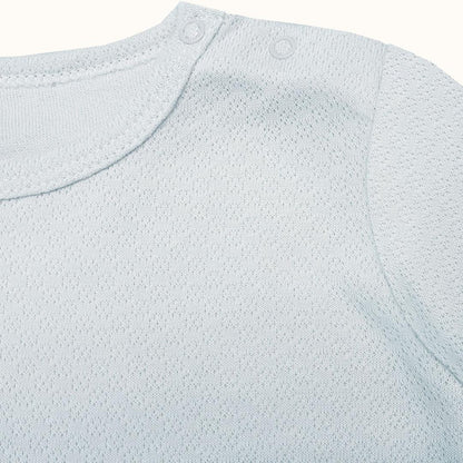 Soft Moves: T-Shirt Manga Curta e Calção Sweet Azul - Pim-Pam-Pum Baby