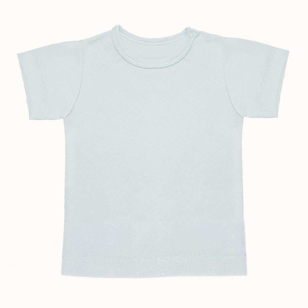 Soft Moves: T-Shirt Manga Curta e Calção Sweet Azul - Pim-Pam-Pum Baby