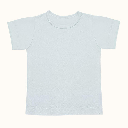 Soft Moves: T-Shirt Manga Curta e Calção Sweet Azul - Pim-Pam-Pum Baby