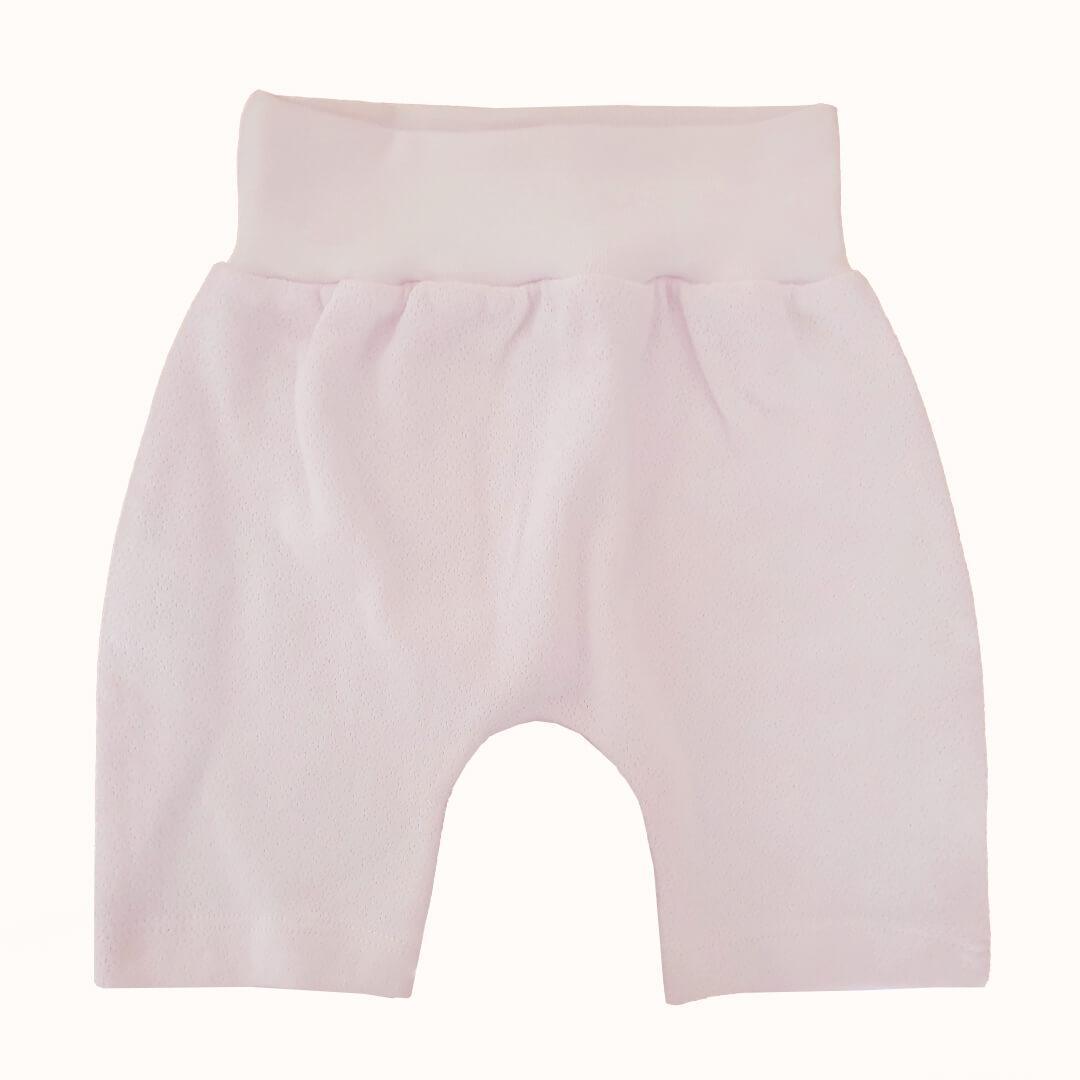 Soft Moves: T-Shirt Manga Curta e Calção Sweet Rosa - Pim-Pam-Pum Baby