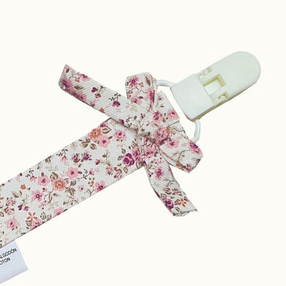 Suporte Chupetas Florzinhas Rosa - Pim-Pam-Pum Baby