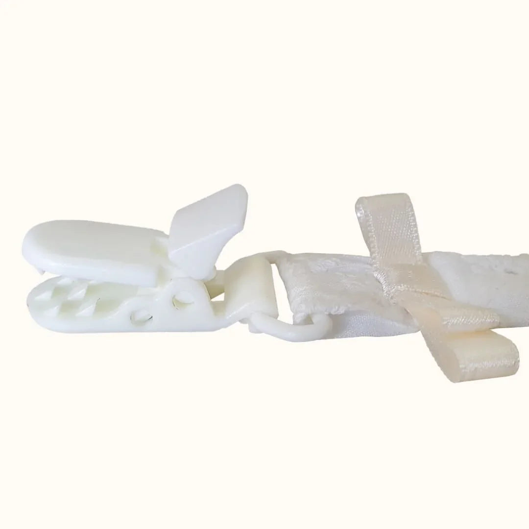 Suporte Chupetas Romantic Bege Pérola - Pim-Pam-Pum Baby