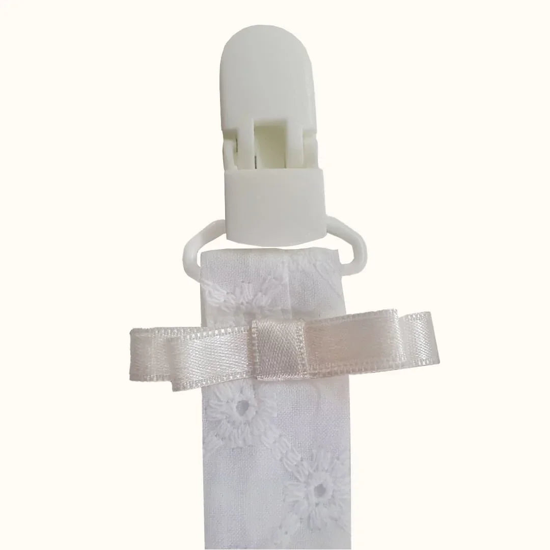 Suporte Chupetas Romantic Bege Pérola - Pim-Pam-Pum Baby