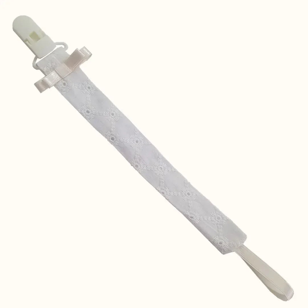 Suporte Chupetas Romantic Bege Pérola - Pim-Pam-Pum Baby