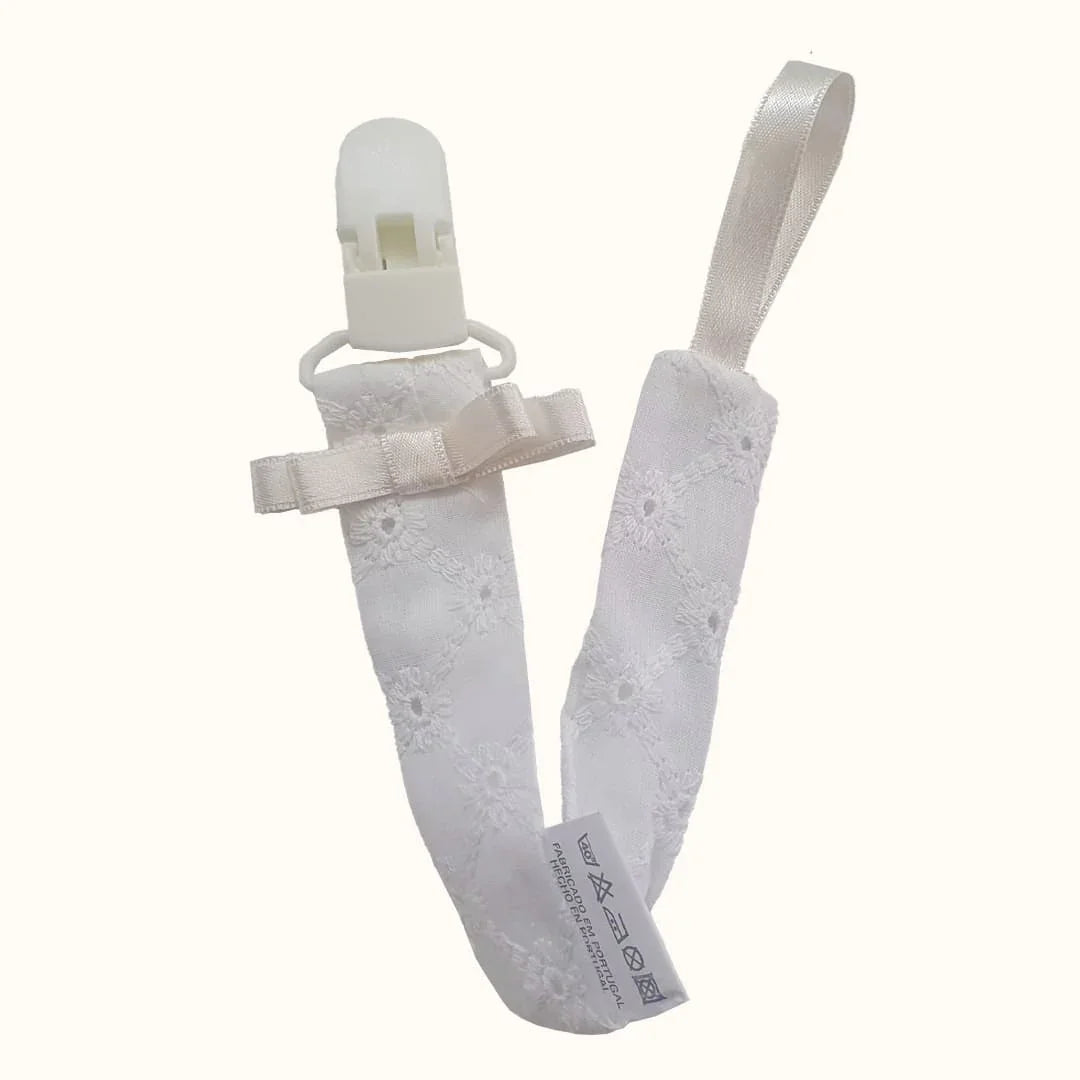 Suporte Chupetas Romantic Bege Pérola - Pim-Pam-Pum Baby