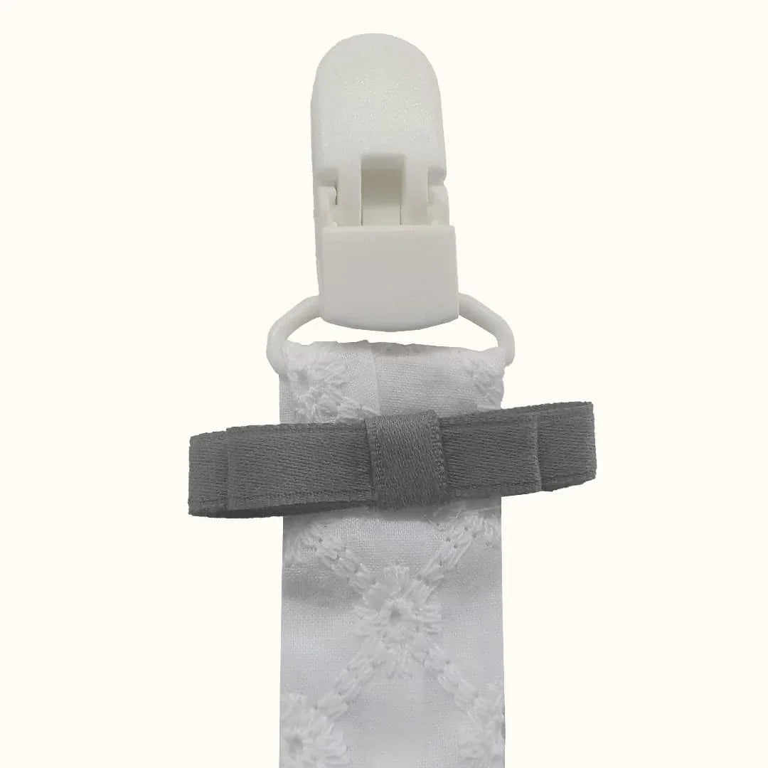 Suporte Chupetas Romantic Cinza - Pim-Pam-Pum Baby