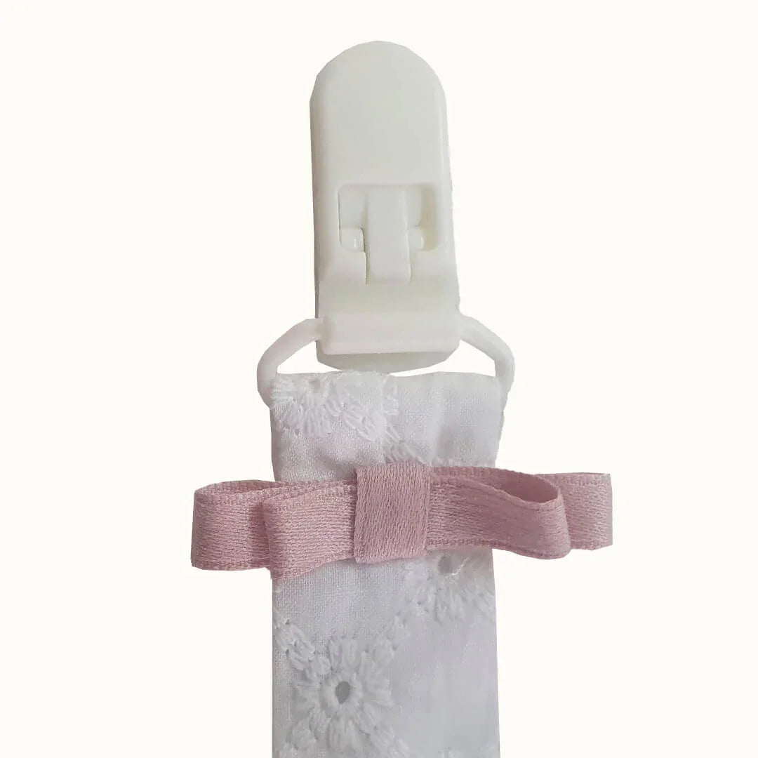 Suporte Chupetas Romantic Rosa - Pim-Pam-Pum Baby