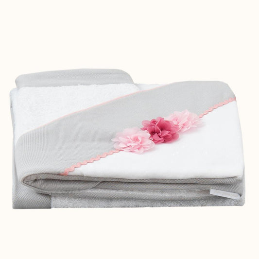 toalha-de-banho-jardim-brancocinza-pim-pam-pum-baby-67299 - Pim-Pam-Pum Baby