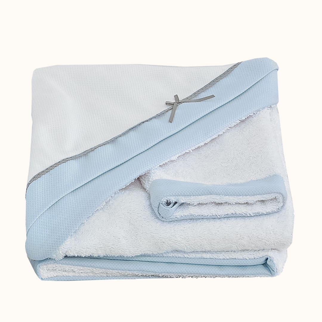 Toalha de Banho Mimo Azul - Pim-Pam-Pum Baby