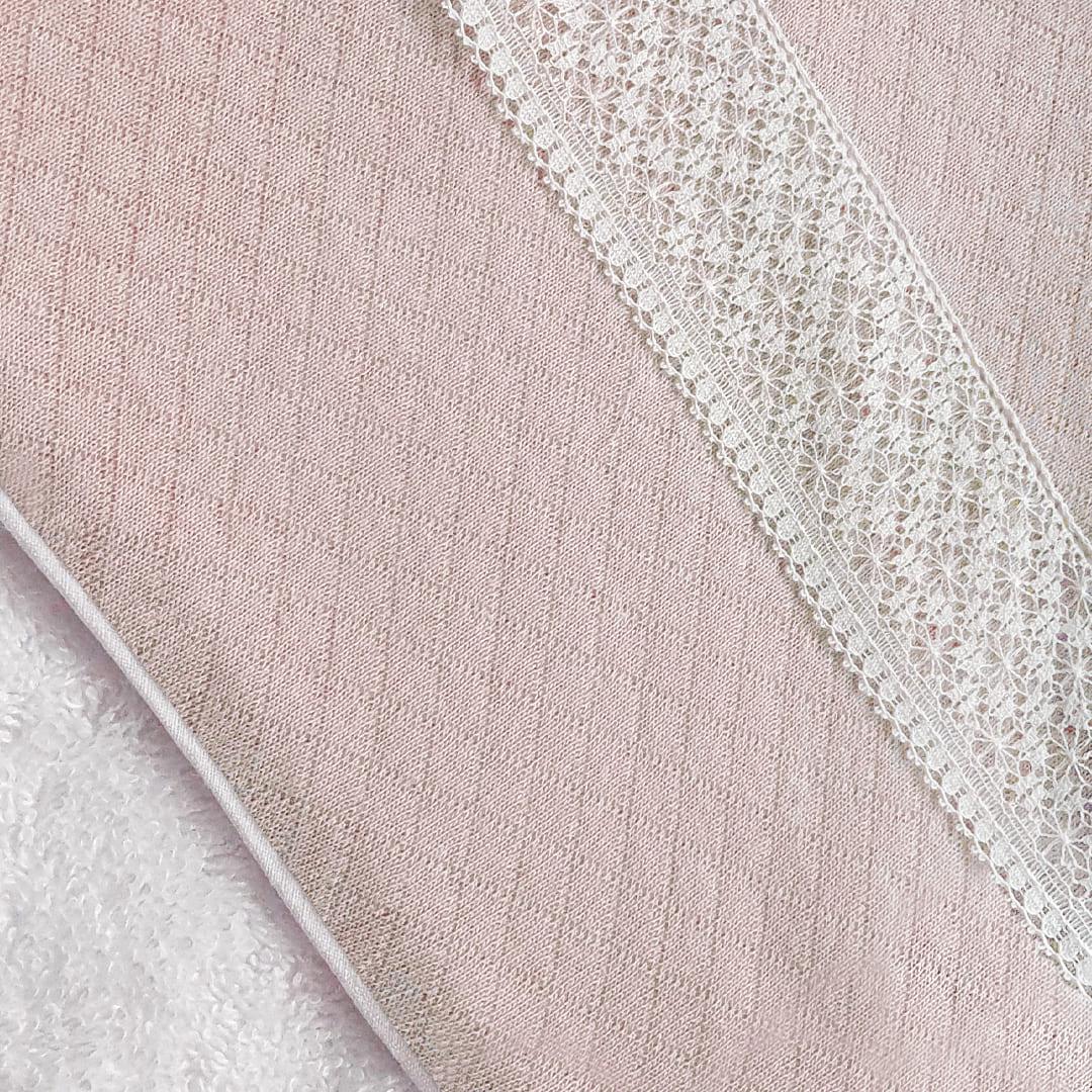 Toalha de Banho Mimos 1 e 2 Rosa - Pim-Pam-Pum Baby