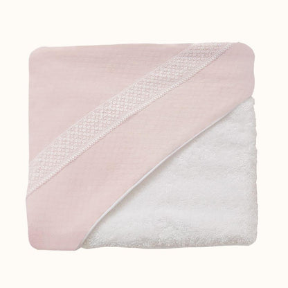 Toalha de Banho Mimos 1 e 2 Rosa - Pim-Pam-Pum Baby