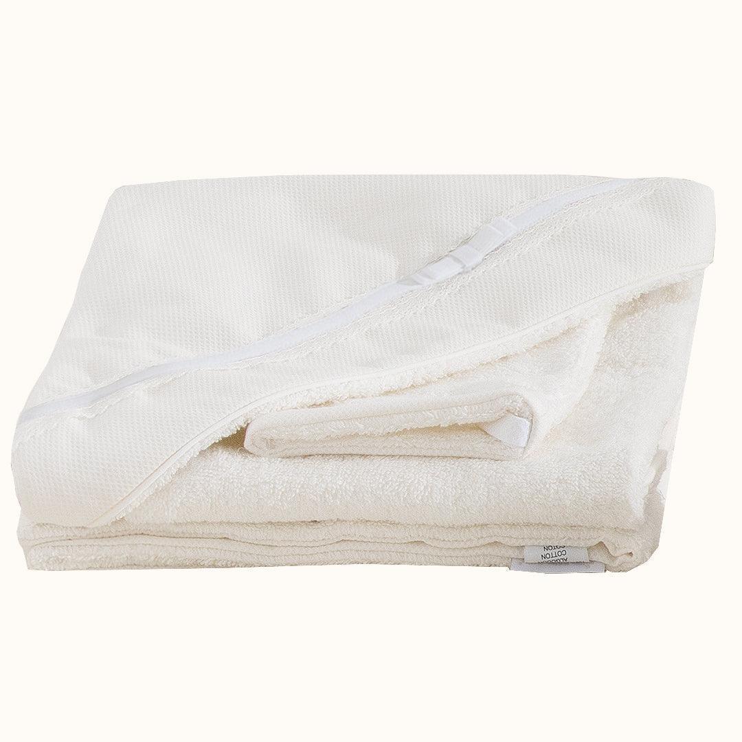 Toalha de Banho Romantic 1 Bege/Branco - Pim-Pam-Pum Baby