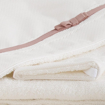 Toalha de Banho Romantic 1 Bege/Rosa - Pim-Pam-Pum Baby