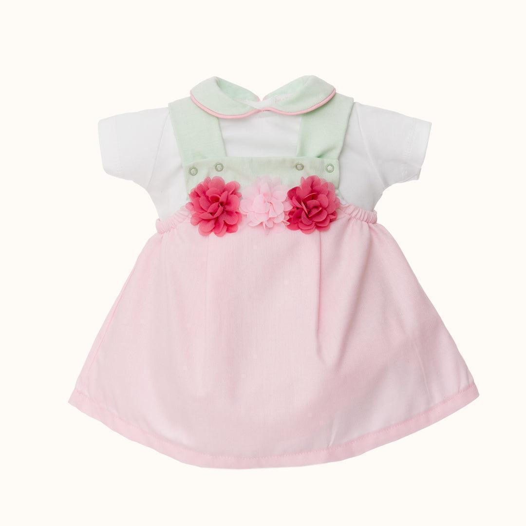 Vestido e Body/Cueca Jardim Rosa/Verde - Pim-Pam-Pum Baby