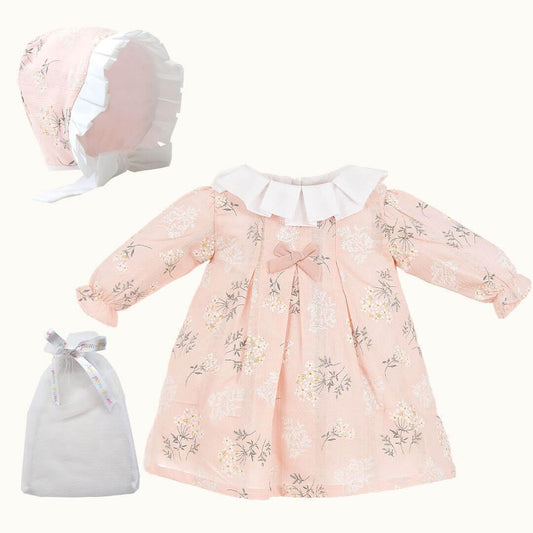 vestido-e-touca-country-coral-pim-pam-pum-baby-82044 - Pim-Pam-Pum Baby